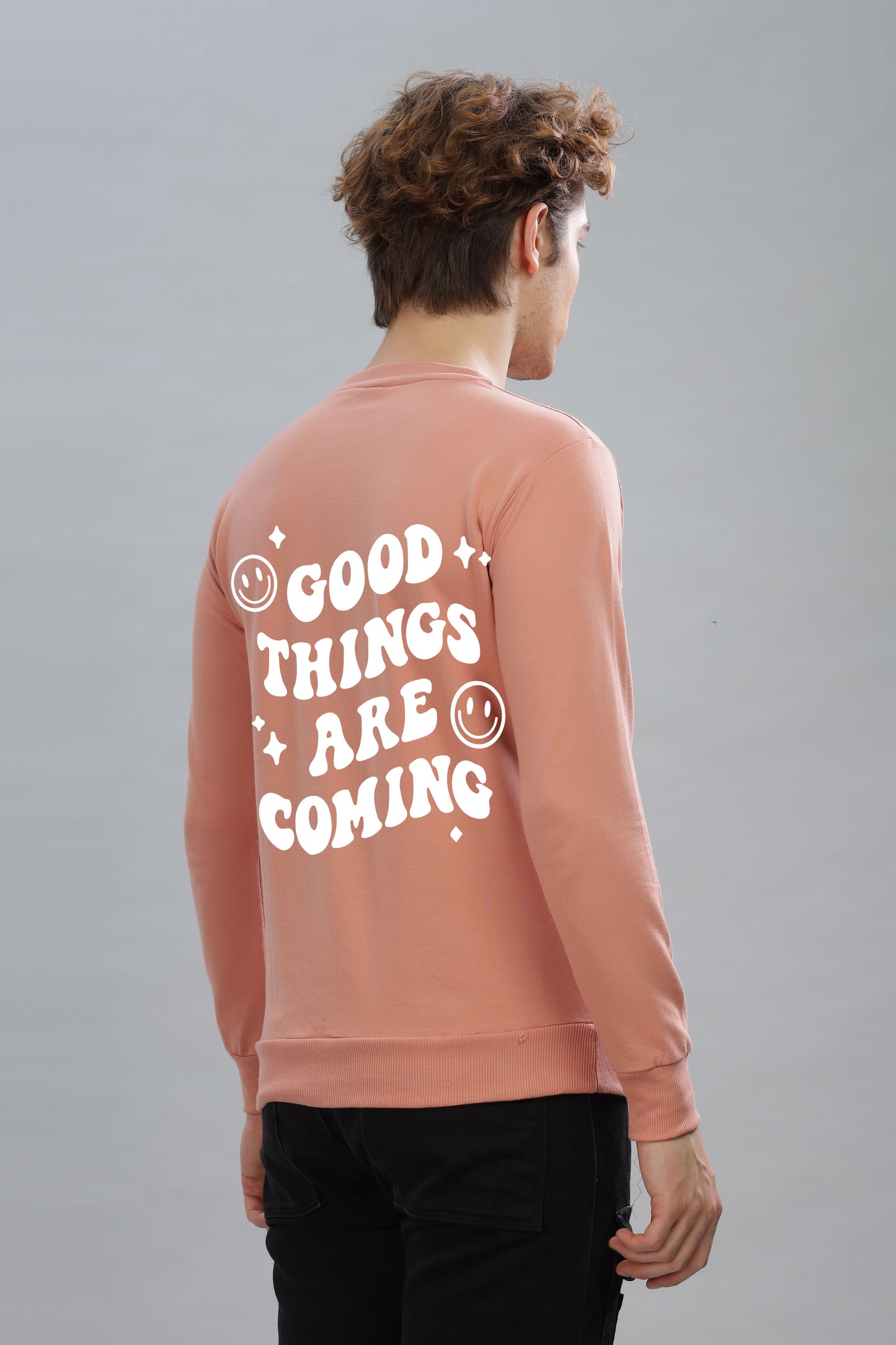 Good Things Are Coming Premium Cotton Men's Full Sleeve Sweatshirt