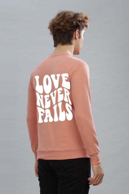 Love Never Fails Men’s Soft & Cozy Fabric Full Sleeve Sweatshirt
