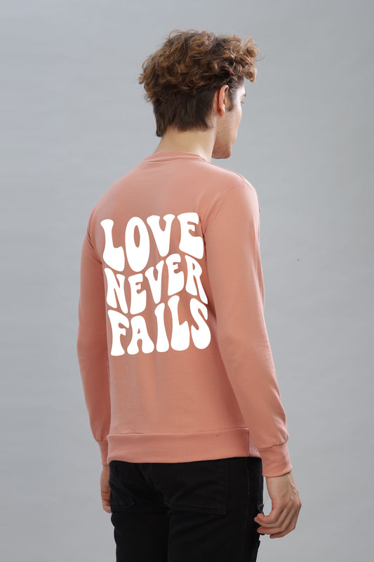 Love Never Fails Men’s Soft & Cozy Fabric Full Sleeve Sweatshirt