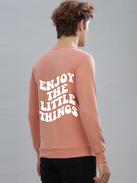 Enjoy the Little Things Men’s Soft Cotton Full Sleeve Sweatshirt