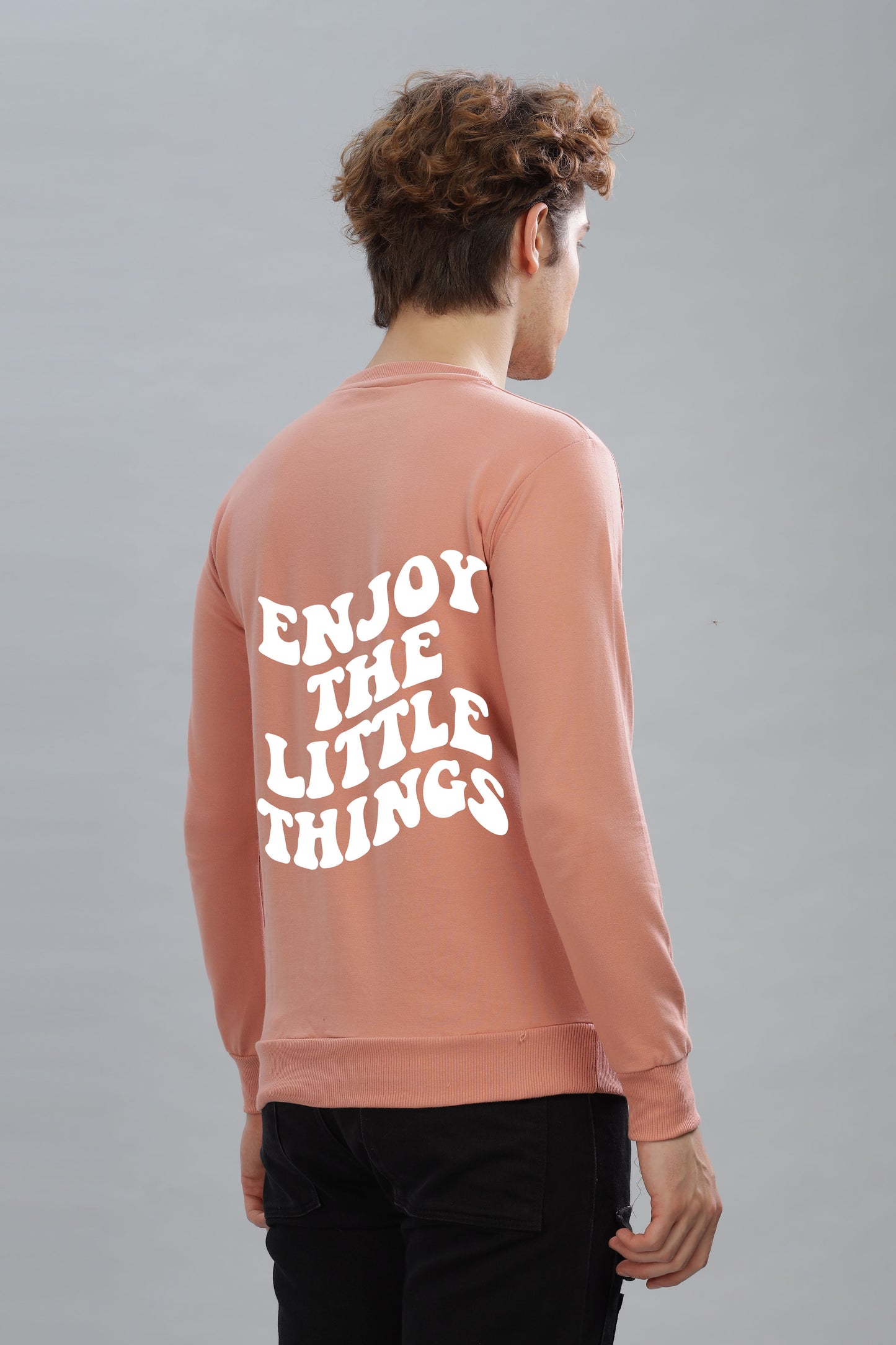 Enjoy the Little Things Men’s Soft Cotton Full Sleeve Sweatshirt