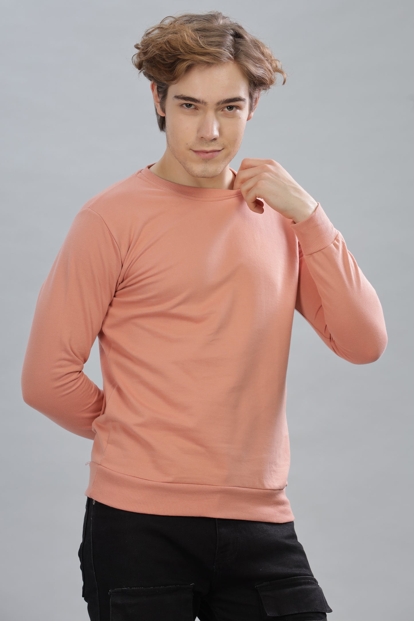 Men’s Solid Stylish Look Full Sleeve Premium Comfort Sweatshirt