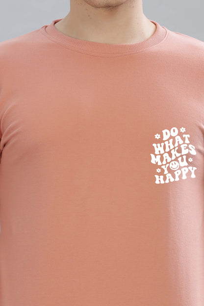 Do What Makes You Happy Men's Cozy & Stylish Full Sleeve Sweatshirt