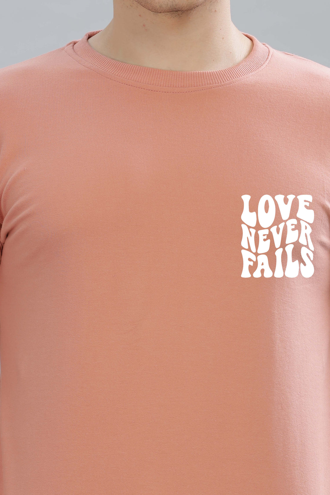 Love Never Fails Men’s Soft & Cozy Fabric Full Sleeve Sweatshirt