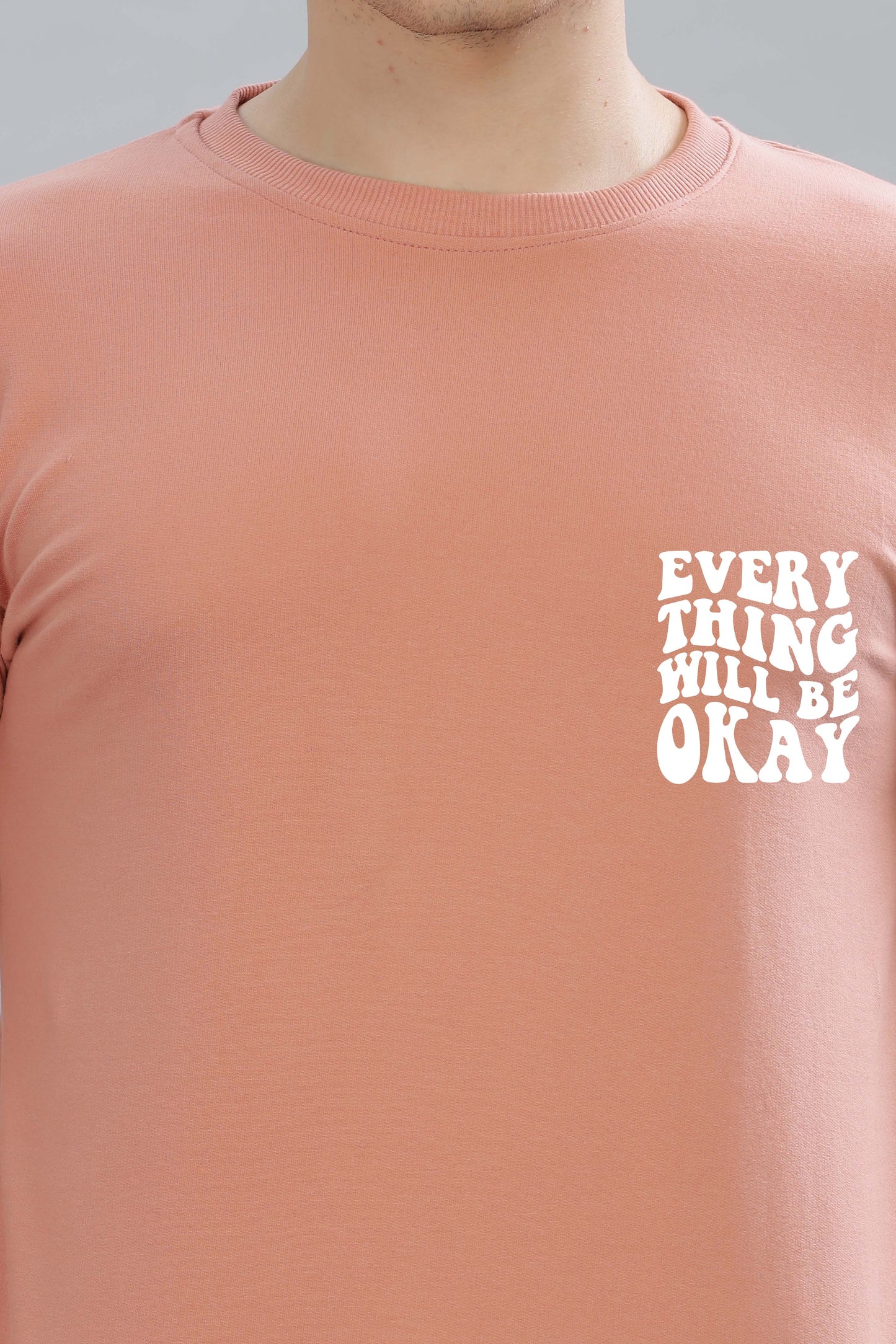 Everything Will Be Okay Men’s Comfort Fit Full Sleeve Sweatshirt