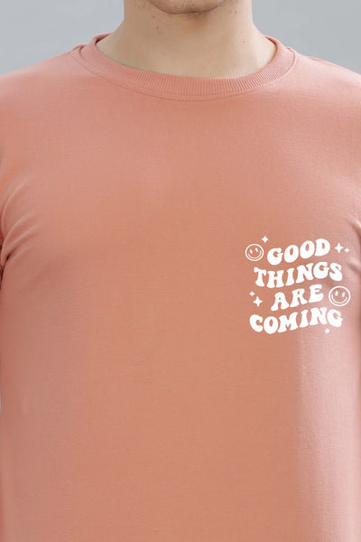 Good Things Are Coming Premium Cotton Men's Full Sleeve Sweatshirt