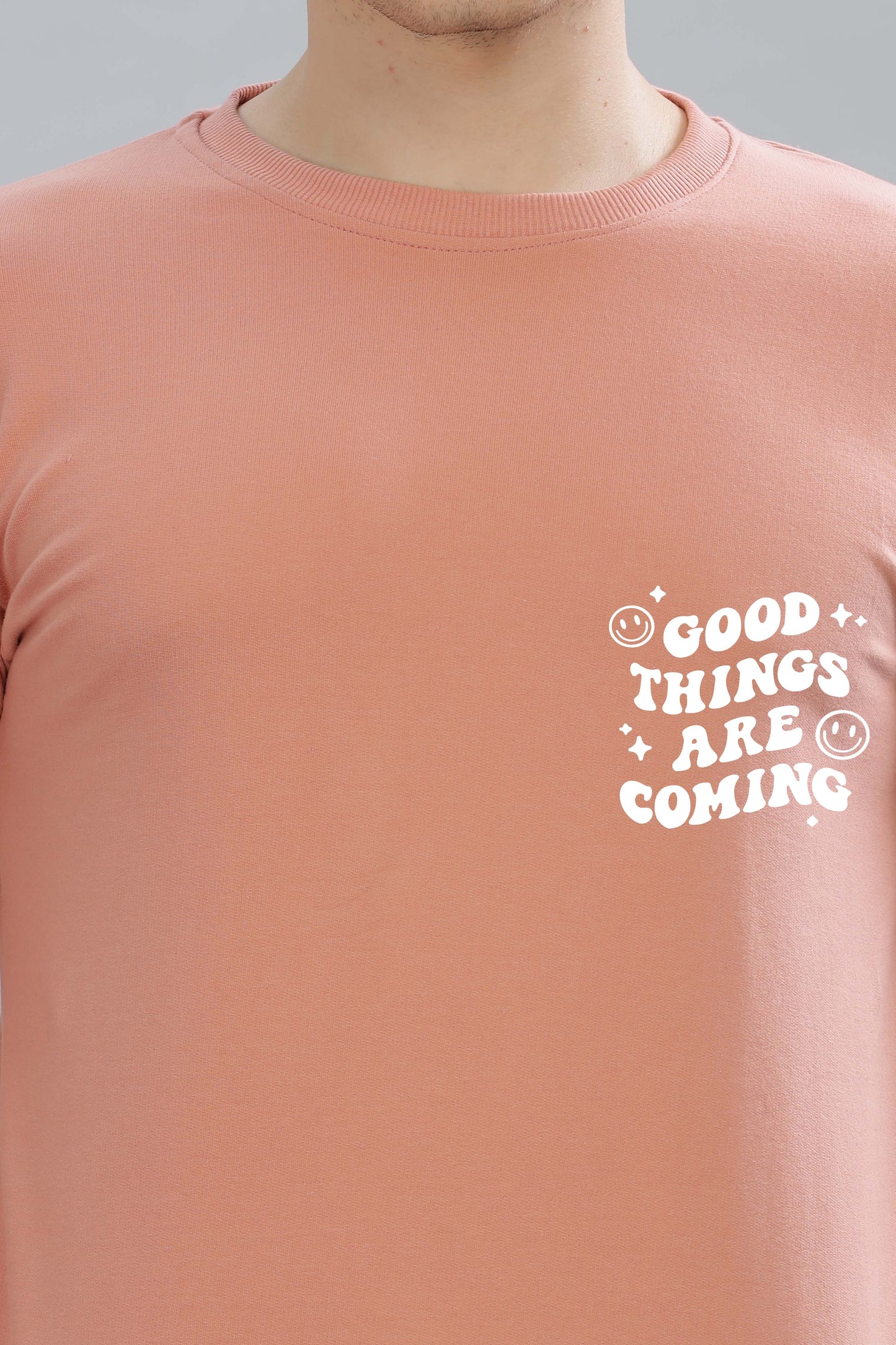 Good Things Are Coming Premium Cotton Men's Full Sleeve Sweatshirt