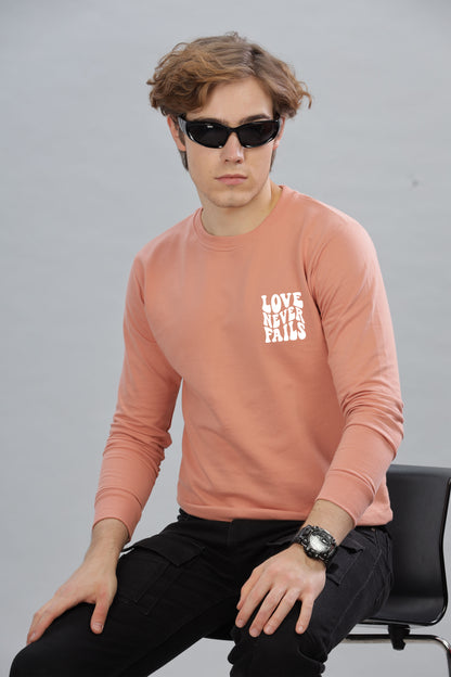 Love Never Fails Men’s Soft & Cozy Fabric Full Sleeve Sweatshirt