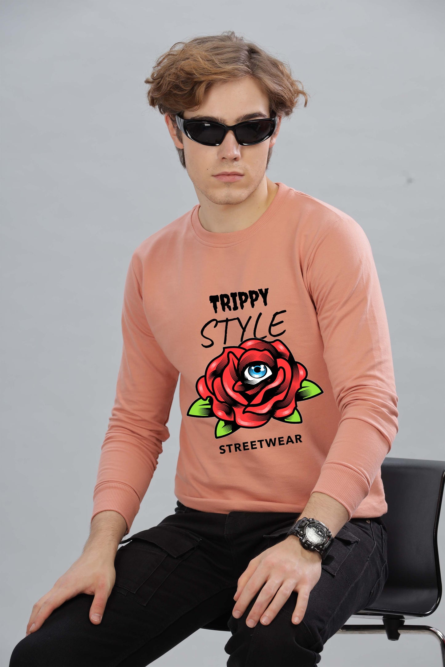 Men’s Full Sleeve Premium Pure Cotton Printed Sweatshirt