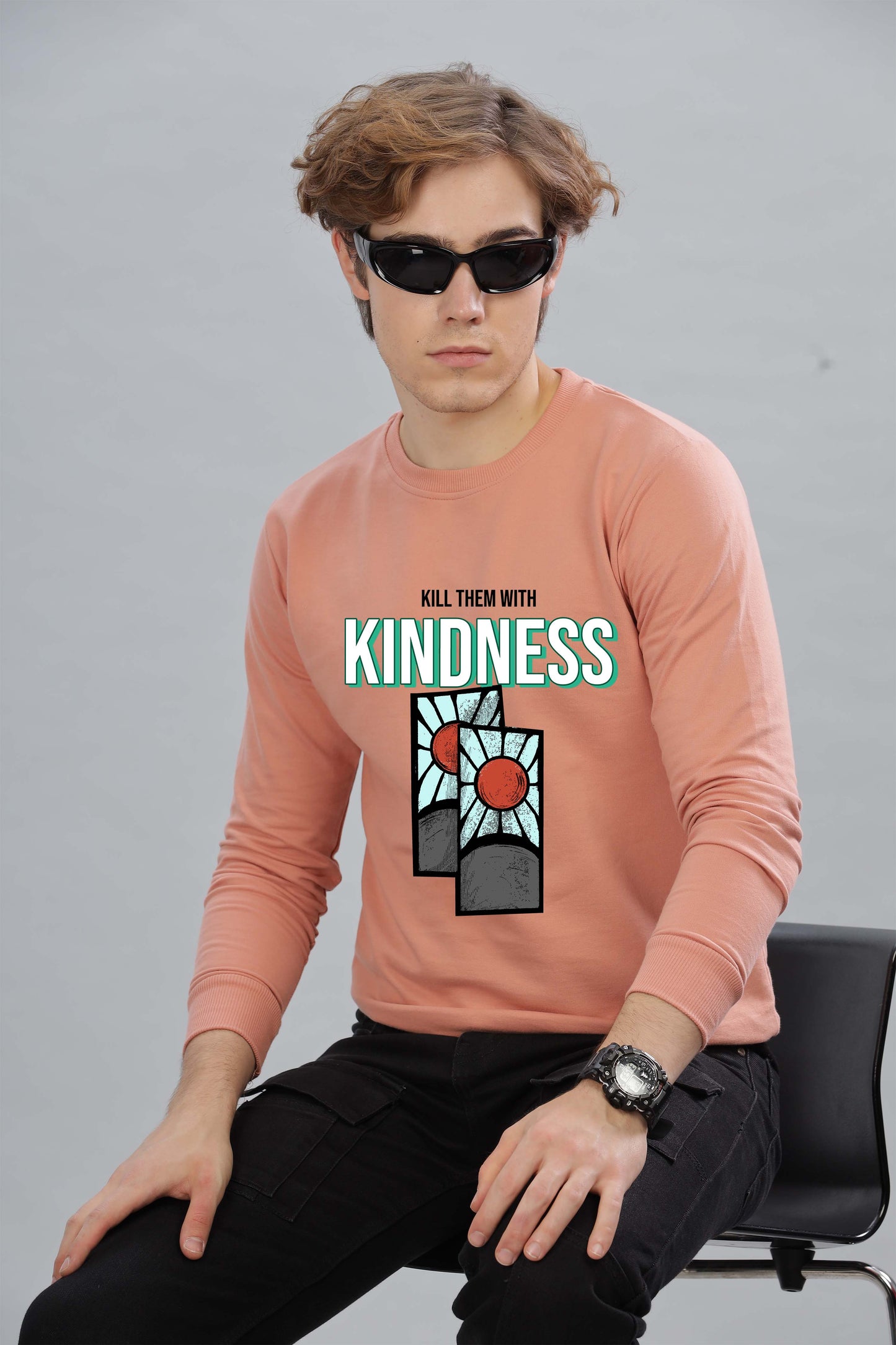 Men’s Full Sleeve Premium Pure Cotton Printed Sweatshirt