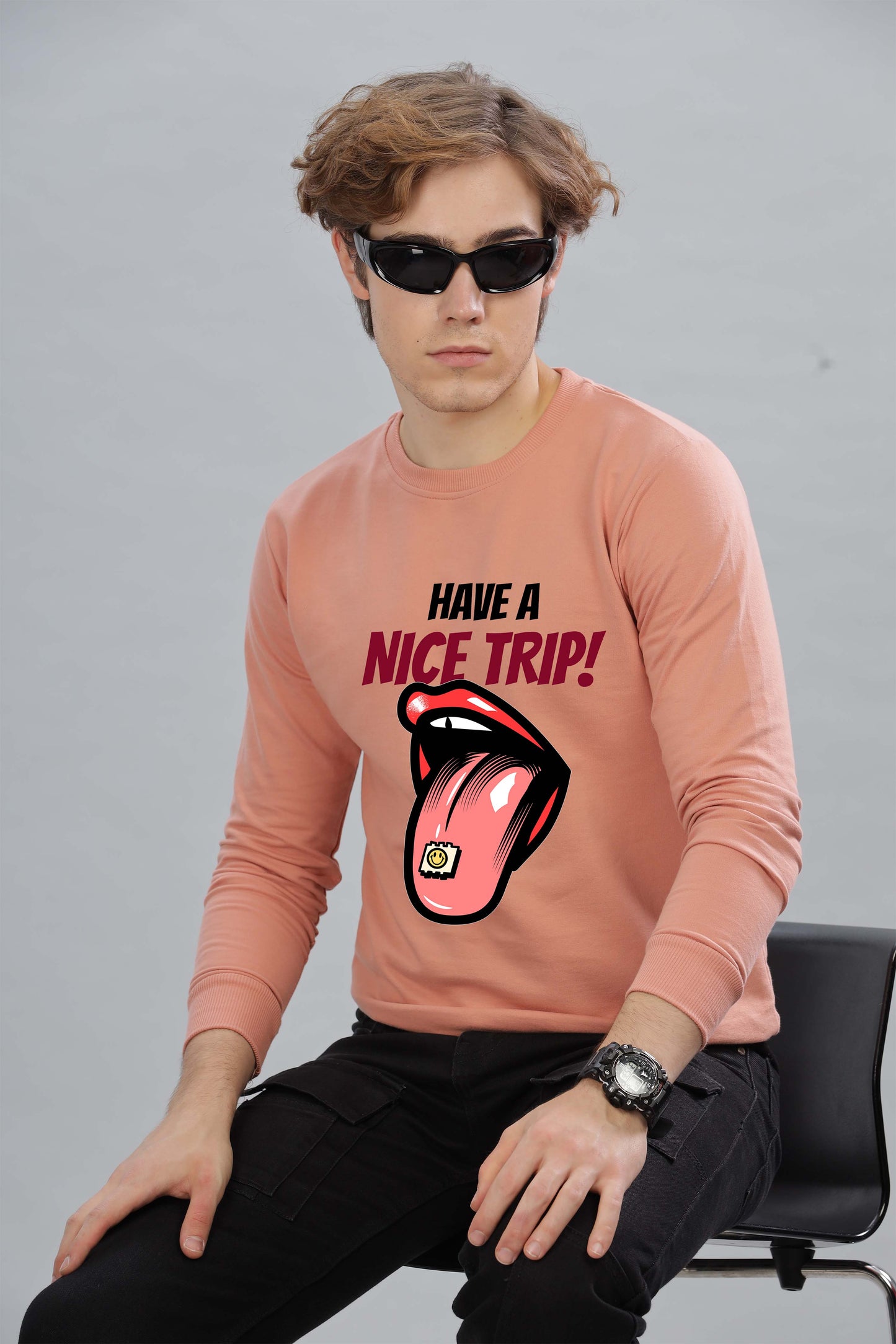Men’s Full Sleeve Premium Pure Cotton Printed Sweatshirt