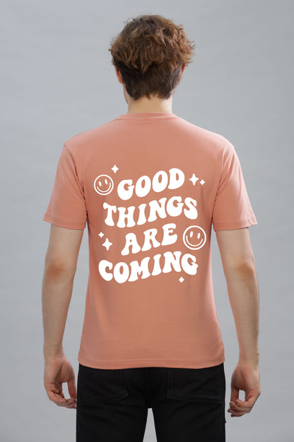 Good Things Are Coming Men’s Premium Cotton Oversized Baggy Fit T-Shirt