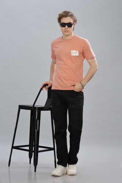 Chill Vibes Men’s Soft Cotton Rich Fabric Relaxed Oversized Baggy Fit T-Shirt
