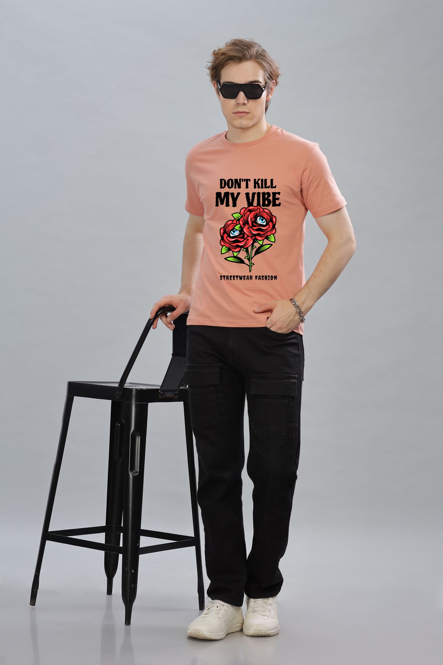 Men’s Printed Oversized Baggy Fit Rich Soft Cotton Fabric T-shirt