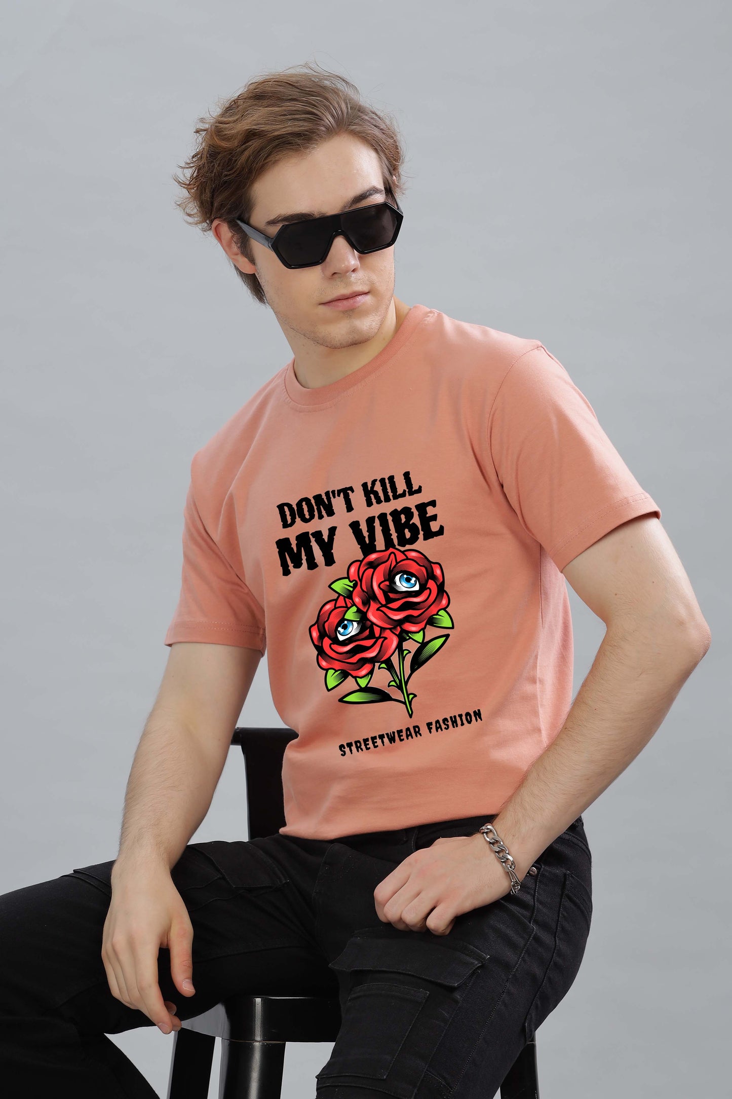 Men’s Printed Oversized Baggy Fit Rich Soft Cotton Fabric T-shirt