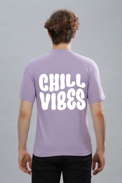 Chill Vibes Men’s Soft Cotton Rich Fabric Relaxed Oversized Baggy Fit T-Shirt
