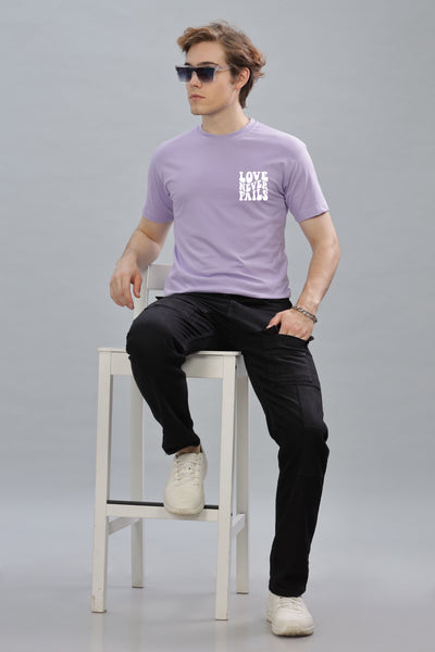 Love Never Fails Back Printed Oversized Baggy Fit Men’s Premium Cotton T-Shirt