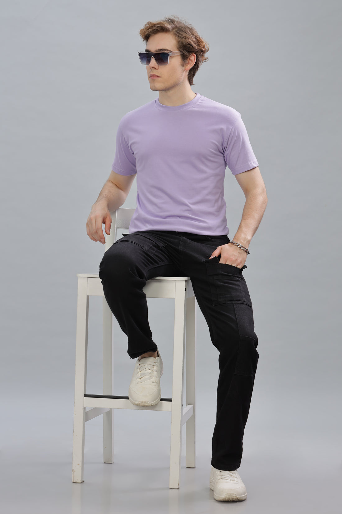 Men’s Plain Premium Cotton Oversized baggy Fit T-Shirt