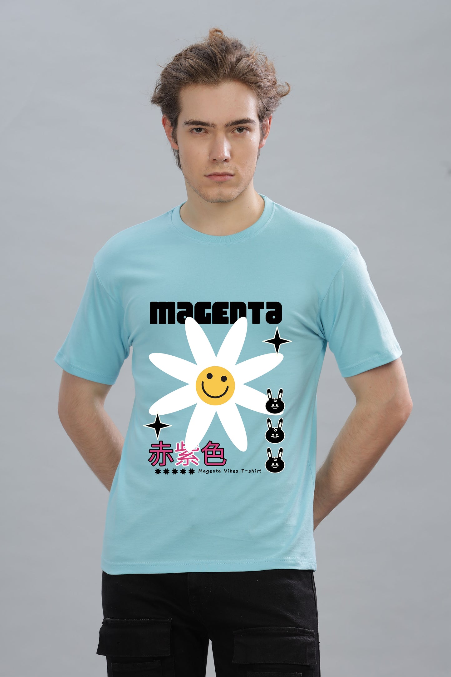 Men’s Printed Oversized Baggy Fit Rich Soft Cotton Fabric T-shirt