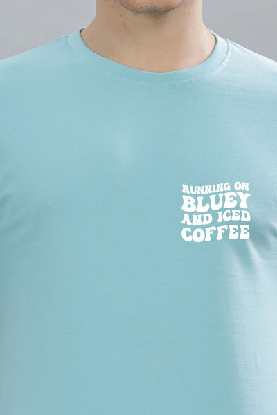 Running on Bluey and Iced Coffee Men's T-Shirt | Comfortable & Stylish