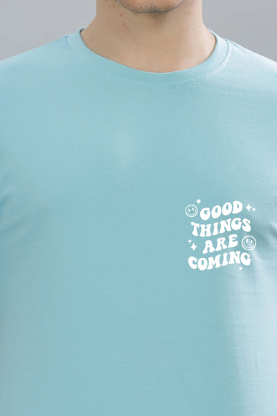 Good Things Are Coming Men’s Premium Cotton Oversized Baggy Fit T-Shirt