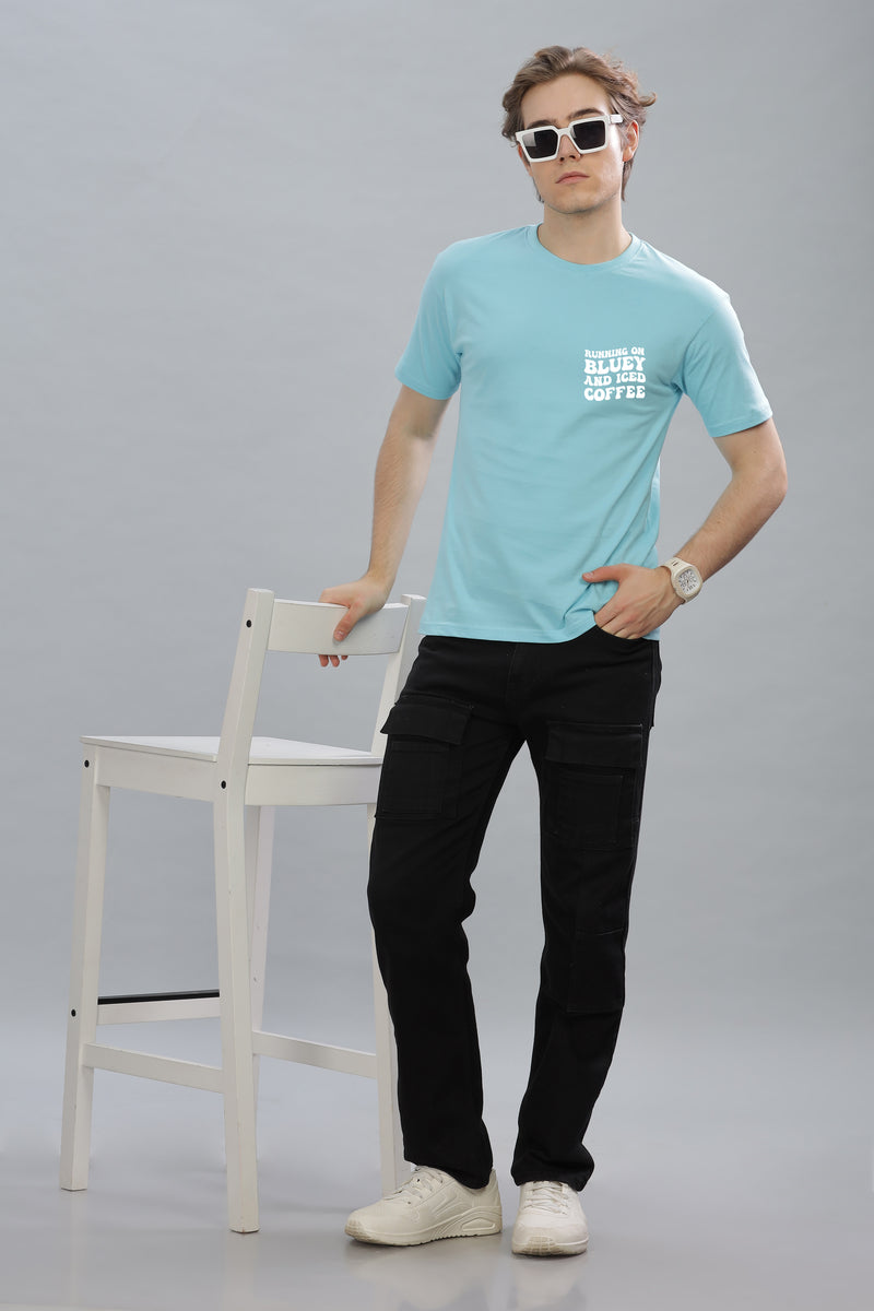 Running on Bluey and Iced Coffee Men's T-Shirt | Comfortable & Stylish