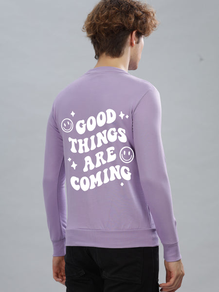 Good Things Are Coming Premium Cotton Men's Full Sleeve Sweatshirt