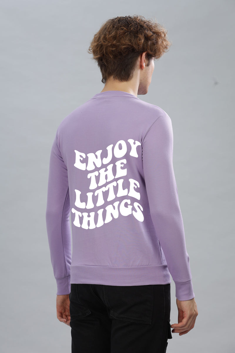 Enjoy the Little Things Men’s Soft Cotton Full Sleeve Sweatshirt