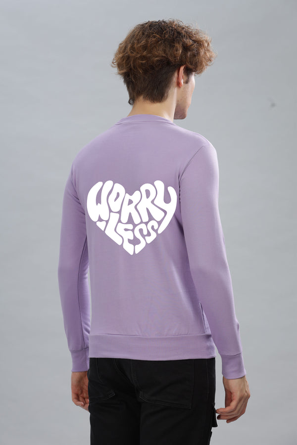 Worry Less Men’s Sweatshirt Full Sleeve Premium Comfort Fit