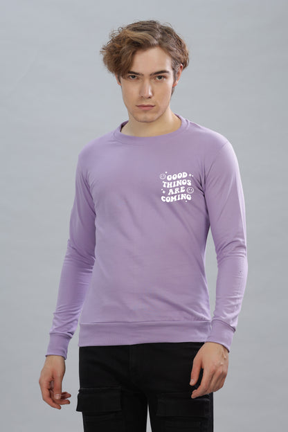 Good Things Are Coming Premium Cotton Men's Full Sleeve Sweatshirt