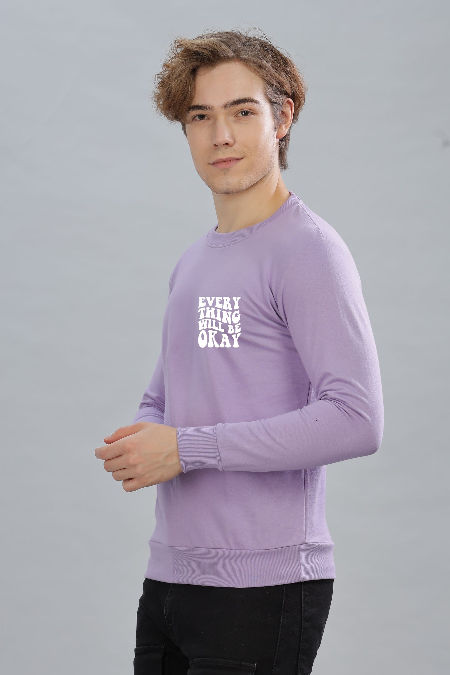 Everything Will Be Okay Men’s Comfort Fit Full Sleeve Sweatshirt