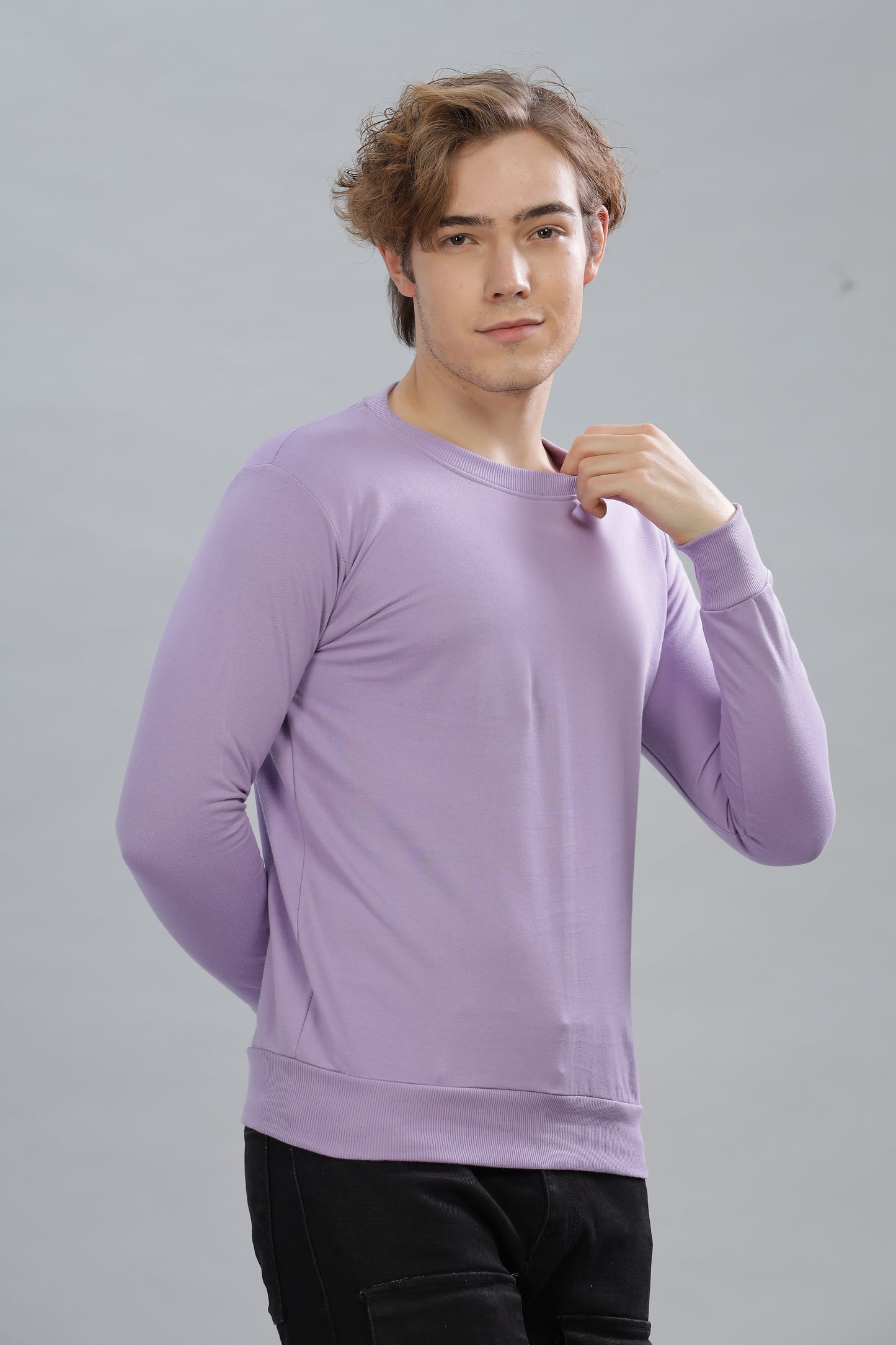 Men’s Solid Stylish Look Full Sleeve Premium Comfort Sweatshirt