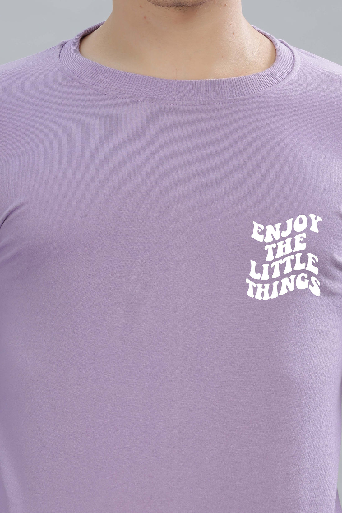 Enjoy the Little Things Men’s Soft Cotton Full Sleeve Sweatshirt