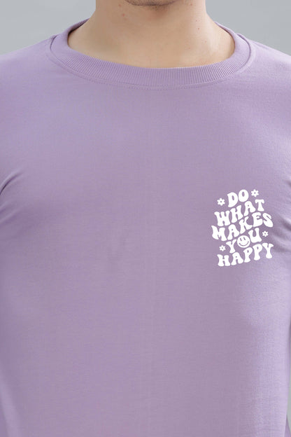 Do What Makes You Happy Men's Cozy & Stylish Full Sleeve Sweatshirt