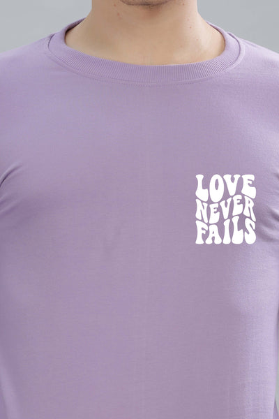 Love Never Fails Men’s Soft & Cozy Fabric Full Sleeve Sweatshirt