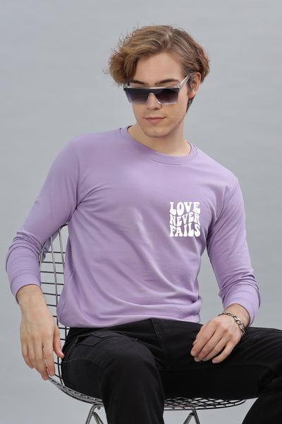 Love Never Fails Men’s Soft & Cozy Fabric Full Sleeve Sweatshirt
