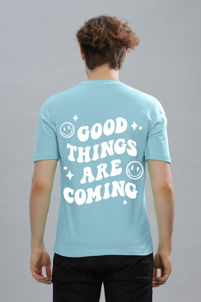 Good Things Are Coming Men’s Premium Cotton Oversized Baggy Fit T-Shirt