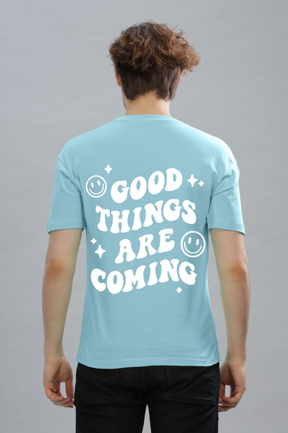 Good Things Are Coming Men’s Premium Cotton Oversized Baggy Fit T-Shirt