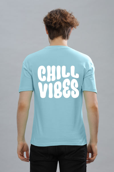 Chill Vibes Men’s Soft Cotton Rich Fabric Relaxed Oversized Baggy Fit T-Shirt