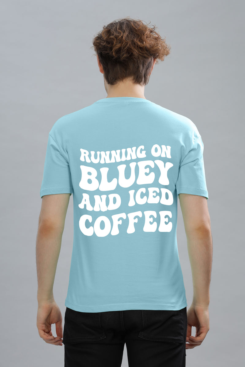 Running on Bluey and Iced Coffee Men's T-Shirt | Comfortable & Stylish