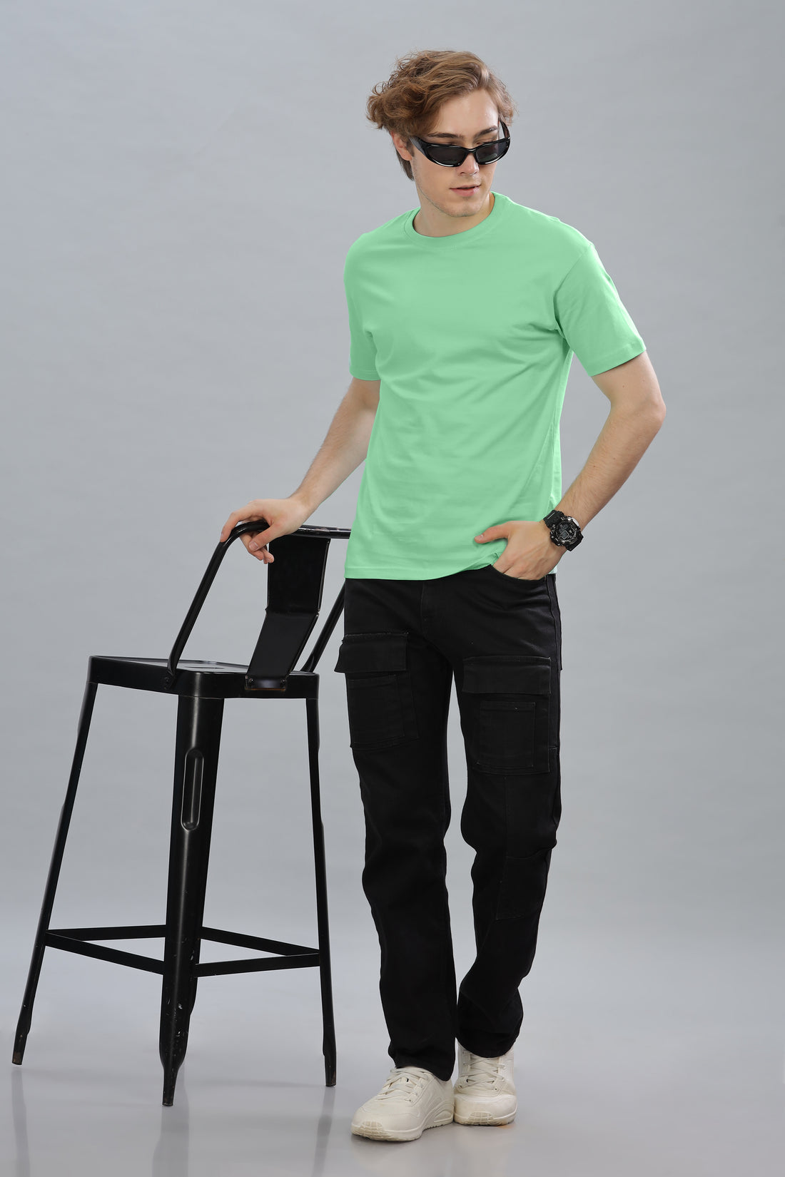 Men’s Plain Premium Cotton Oversized baggy Fit T-Shirt