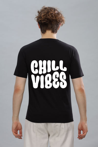 Chill Vibes Men’s Soft Cotton Rich Fabric Relaxed Oversized Baggy Fit T-Shirt
