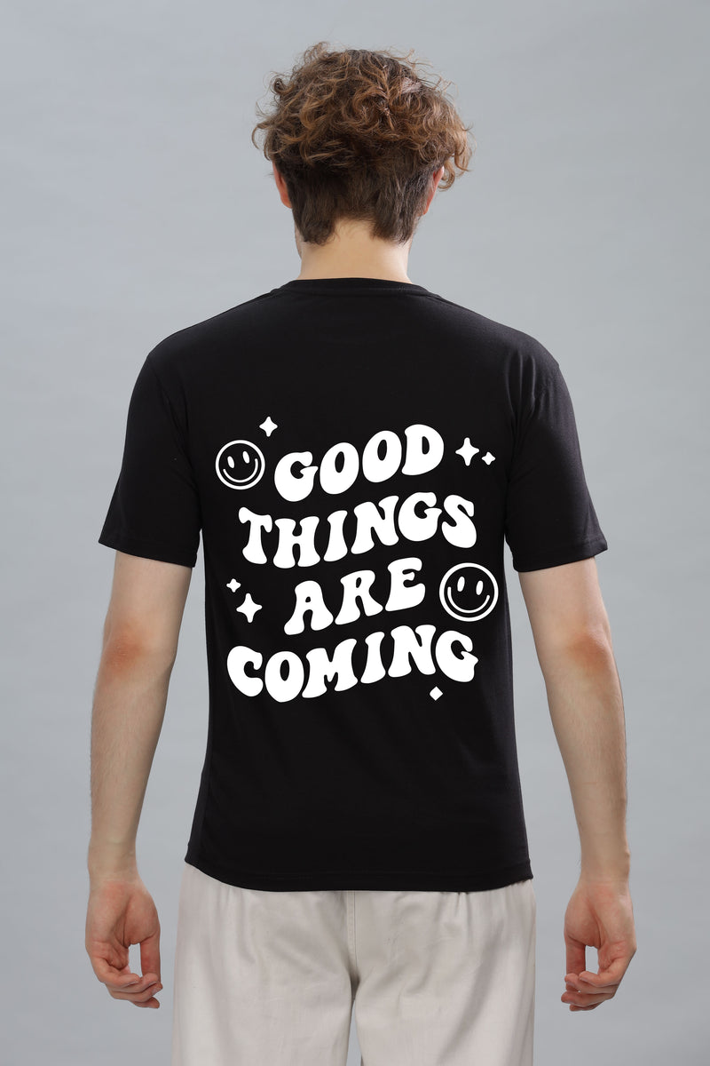 Good Things Are Coming Men’s Premium Cotton Oversized Baggy Fit T-Shirt