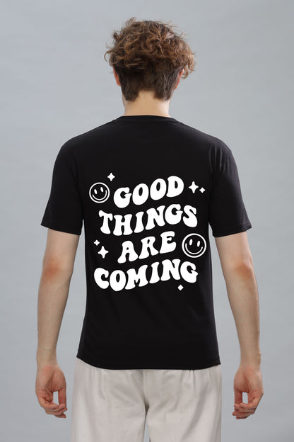 Good Things Are Coming Men’s Premium Cotton Oversized Baggy Fit T-Shirt