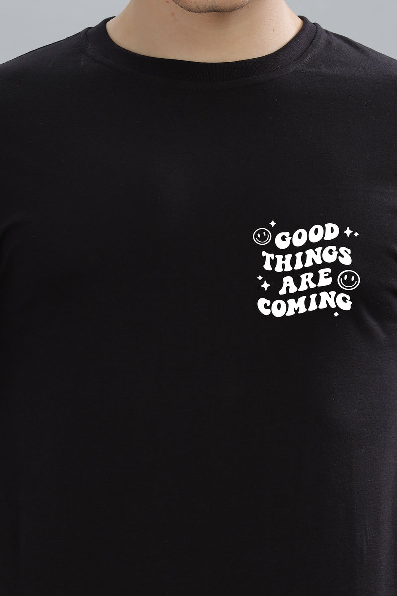 Good Things Are Coming Men’s Premium Cotton Oversized Baggy Fit T-Shirt