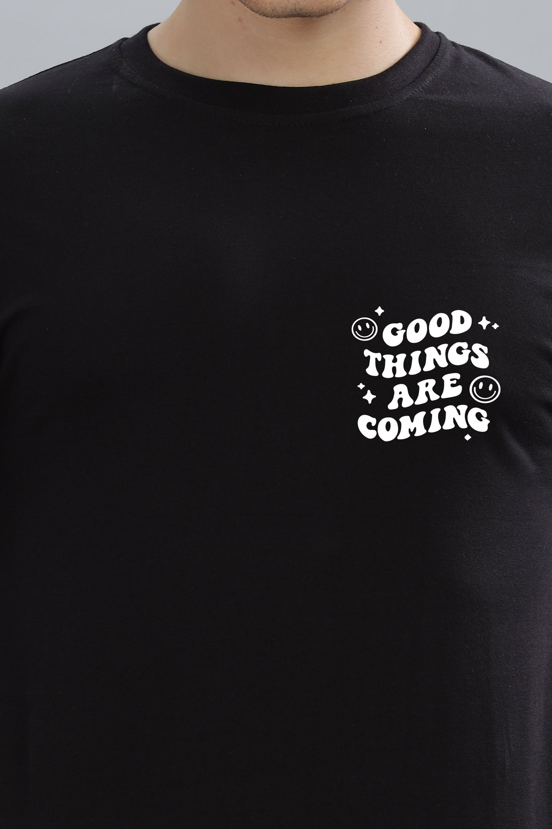 Good Things Are Coming Men’s Premium Cotton Oversized Baggy Fit T-Shirt