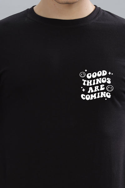 Good Things Are Coming Men’s Premium Cotton Oversized Baggy Fit T-Shirt