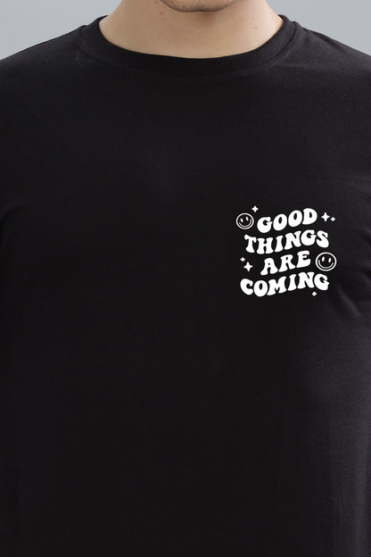 Good Things Are Coming Men’s Premium Cotton Oversized Baggy Fit T-Shirt