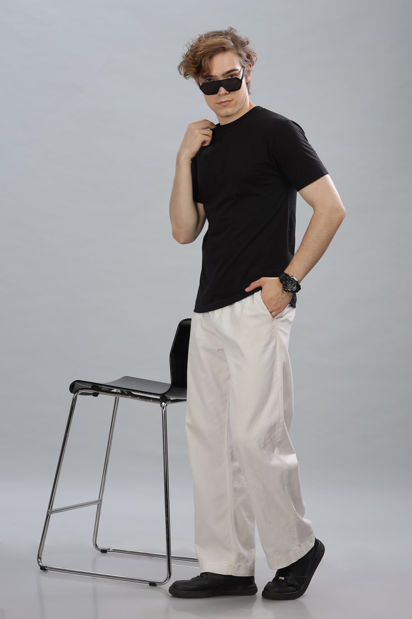 Men’s Plain Premium Cotton Oversized baggy Fit T-Shirt