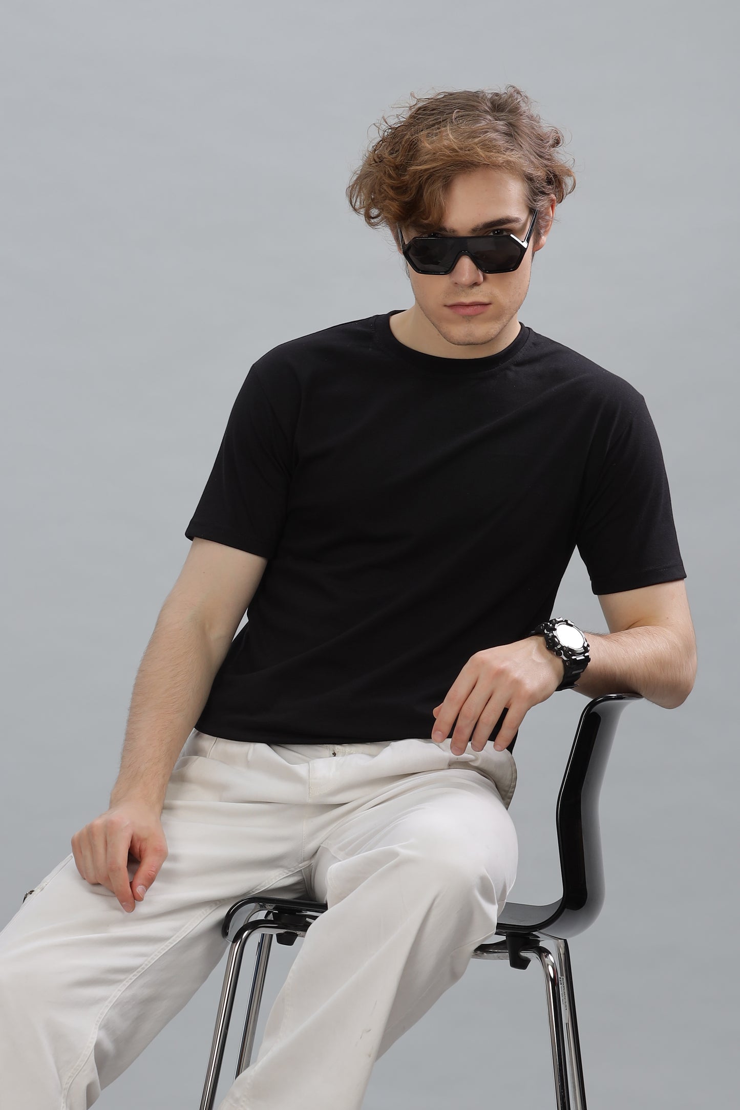 Men’s Plain Premium Cotton Oversized baggy Fit T-Shirt